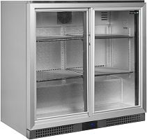 Шкаф холодильный со стеклом Tefcold BA26SS барный нержавеющий