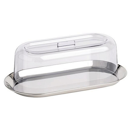 Поднос для подачи 300*155 мм. нерж. с пластик. крышкой APS /1/