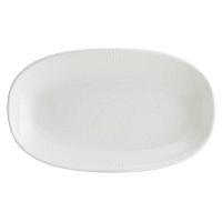 Блюдо овальное 340*190 мм. Ирис Белый, форма Гурмэ /1/6/