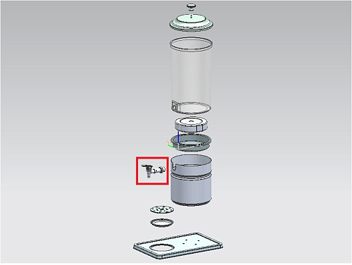 Кран A0002A для диспенсера для сока т.м. EKSI модели 90212