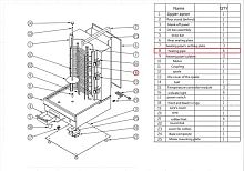 ТЭН #8 для гриль-шаурма т.м. EKSI серии HES, мод. HES-E2