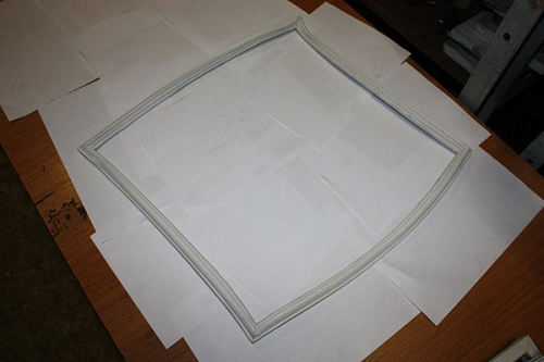 Уплотнение двери #5 для холодильника барного т.м. EQTA серии BRD, мод. BRD49