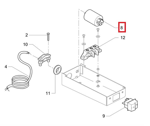 Фильтр сетевой 531404200 для кофемашины серии М24