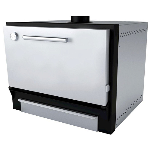 Гриль-печь Movilfrit (Pira) BR-48 INOX BLIND DOOR с искрогасителем и колпаком