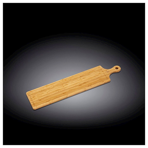 Доска для подачи с ручкой 66*15 см, бамбук Wilmax /3/18/