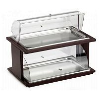 Этажерка 2-х ярусная нерж. Roll-Top поликарбонат Pinti