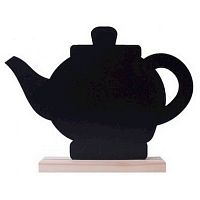 Табличка меловая Чайник 384*244*40 мм. тейбл тент на подставке /1/