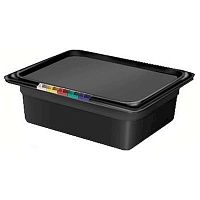 Гастроемкость 1/2 h=100 п/п черная Рс /1/12/