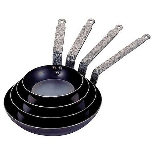 Сковорода d=20 см. голубая сталь 2 мм. (индукция) De Buyer /1/6/