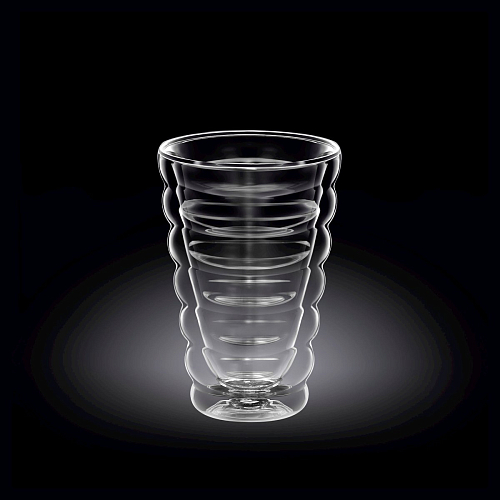 Стакан 300 мл. d=85 мм. h=135 мм. с двойными стенками Термостекло Wilmax /1/60/