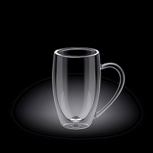 Кружка 250 мл. d=65 мм. h=105 мм. с двойными стенками Термостекло Wilmax /1/60/