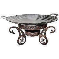 Набор для подачи Саджа сковорода d=40 см. углерод. сталь + подставка h=17 см. Инь Янь /1/