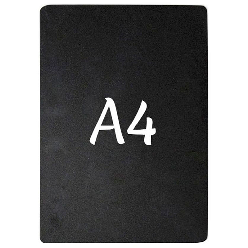 Ценник 297*210 мм. А4 меловой черный без подставки /1/