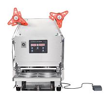 Автоматический запайщик лотков Hualian Machinery HL-95A с газонаполнением (фигурная матрица)