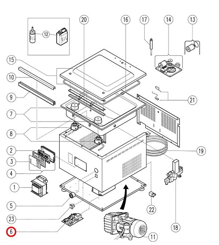 Плата электронная (силовая) 1602471 д/машины вакуум. упак. камерного типа т.м. Vortmax, серии VM