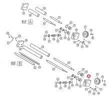 Опора вала правая нижняя DLX30042 (#42) для машины тестораскаточной т.м. WLBake серии DL, мод. DL40P