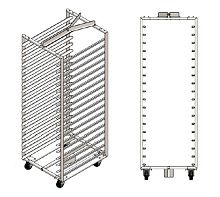 Стеллаж загрузочный WLBake для печей ротационных ROTOR Slim Smart/PRO (400х600)