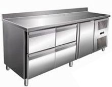 Стол с морозильным шкафом Cooleq GN3240BT бортик 4 ящика+1 дверь