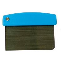 Скребок (разделитель для теста) 16*11,5 см. нерж. пластик. ручка Gimetal /1/6/