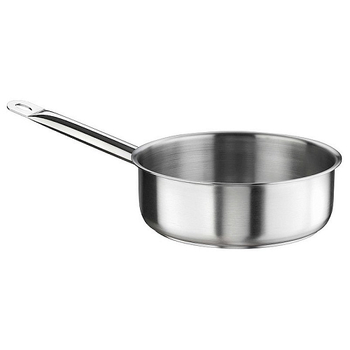 Сотейник 1,25 л. нерж. d=16 см. h=6,5 см. низкий б/кр (индукция) Pinti /1/