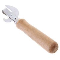 Открывалка для консервных банок с деревянной ручкой с заклепками /1/