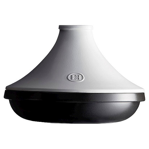 Тажин 4,0 л. d=310 мм. h=235 мм. с крышкой (индукция) графитовый керам Emile Henry /1/