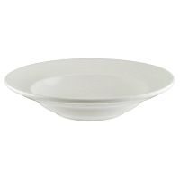 Тарелка d=270 мм. глубокая 450 мл. h=56 мм. Белый, форма Луп узкая полоска /1/6/