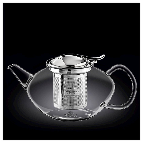 Чайник заварочный 1550 мл, с откидной крышкой и колбой нерж. Thermo Glass Wilmax /1/12/