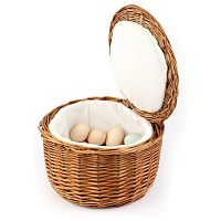 Корзина для горячих яиц круглая d=26 см. h=17 см. ротанг APS