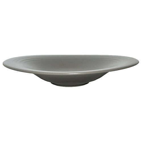 Тарелка d=290 мм. глубокая овальная с широкими полями Артизан Графит /24/