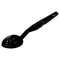 Ложка гарнирная L=28,3 см. перфор., черная,поликарбонат Cambro /1/
