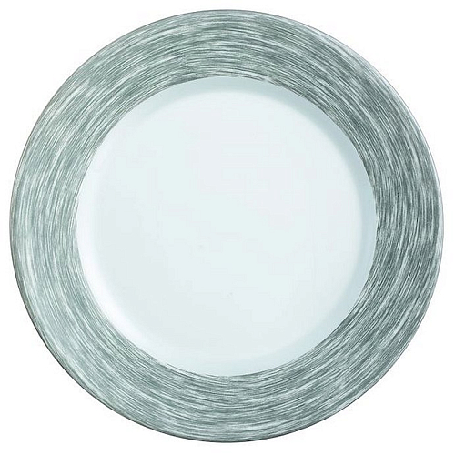 Тарелка d=195 мм. серый край Браш /6/