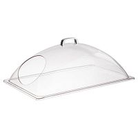 Крышка GN1/1 54*33 см. h=20 см. особопрочный пластик (SAN), прозрачная, с боковым отверстием APS /1/