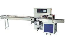 Горизонтальная упаковочная машина Hualian Machinery DXDZ-600XD (лент. 250 мм, рег.форм., S 400, L 180-500, H-120, трансп.попереч.запайки)