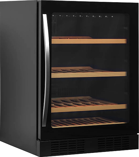 Шкаф винный Tefcold TFW200-F черный, дверь без рамы
