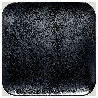 Тарелка квадр. 240*240 мм. с приподнятым краем Карбон (81220519) /6/