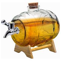 Емкость для настойки с краном 1 л. d=110 мм. h=170 мм. на подставке VB /1/