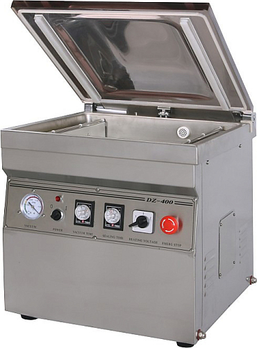 Вакуумный упаковщик Hualian Machinery HVC-400/2T-G (DZQ-400/2T) (нерж., газ)