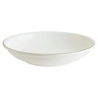 Тарелка d=250 мм. глубокая 1300 мл. h=50 мм. Ретро коричневый край, форма Банкет /1/6/