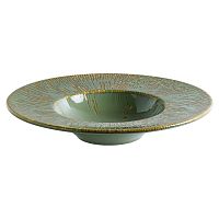 Тарелка для пасты d=280 мм. 400 мл. Снэл Зеленый чай, форма Банкет /1/6/