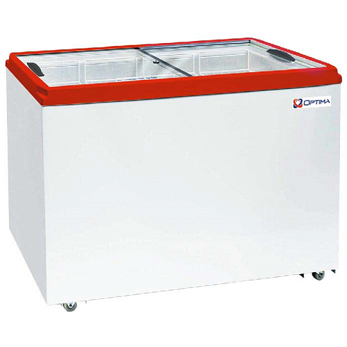Ларь морозильный Optiline PRIME 400 C Red