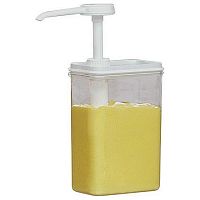 Дозатор с емкостью 1,25 л. 13*7,5*27 см. пластик APS /1/