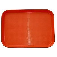 Поднос 34,5*26,5 см оранжевый (166) MG /10/