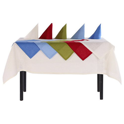 Салфетка 35*35 см. лен 100% белая /3/