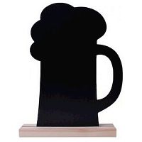 Табличка меловая Пиво 229*288*40 мм. тейбл тент на подставке /1/