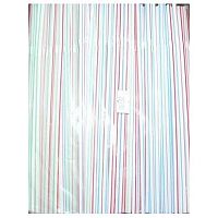 Трубочки коктейльные 0,5*21 см. 250 шт/уп. полосатые с гофрой /1/48/