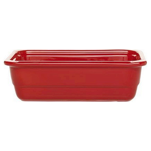 Гастроемкость 1/3 h=100 мм. 3,1 л. красная керам Emile Henry /1/3/210/