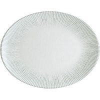 Блюдо овальное 250*190 мм. серый Ирис /1/12/