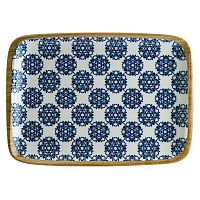 Блюдо прямоугольное 230*160 мм. Калиф Лотус, форма Мув /1/12/1260/