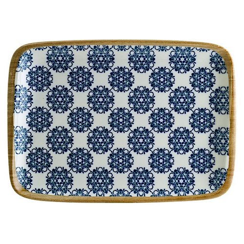 Блюдо прямоугольное 230*160 мм. Калиф Лотус, форма Мув /1/12/1260/